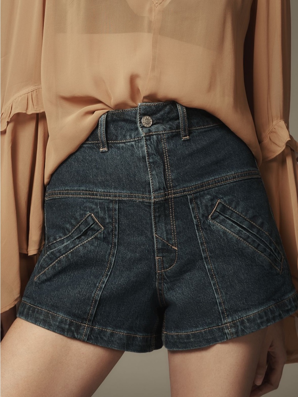Anthropologie Unpublished Nora Denim Shorts